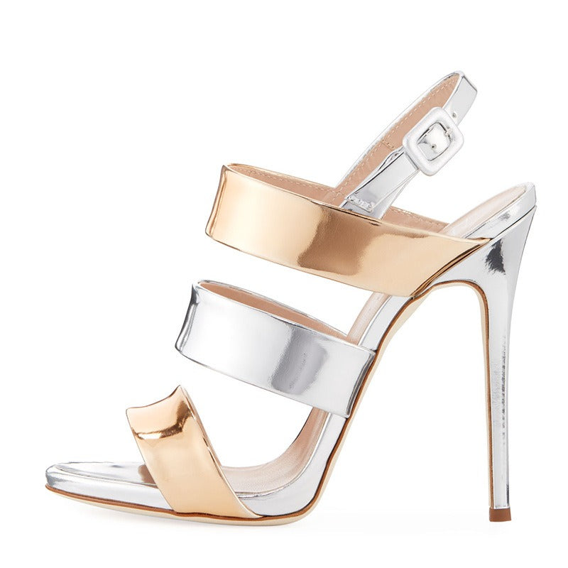 Gold & Silver Sandals