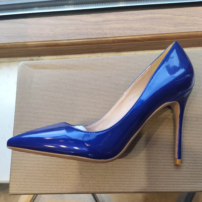 Blue Sequence Heels