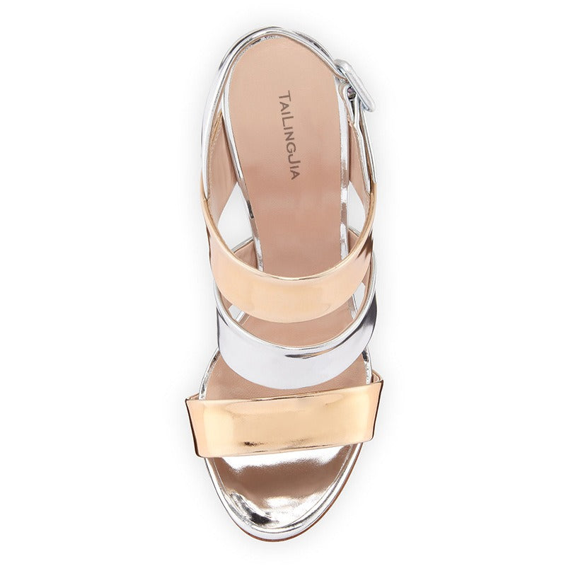 Gold & Silver Sandals