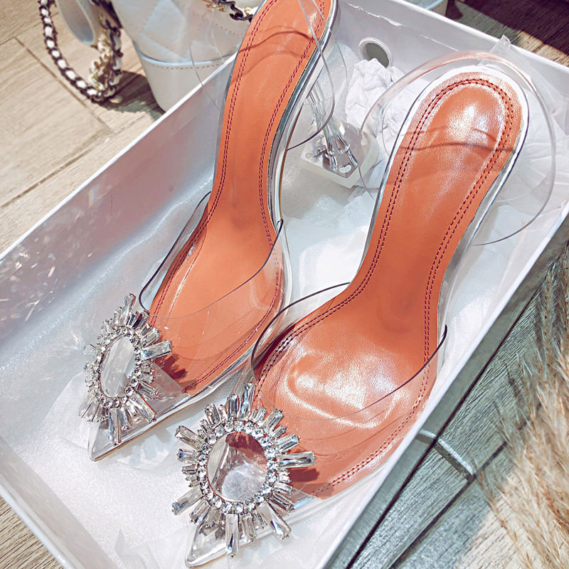 Crystal Clear Heeled Sandals