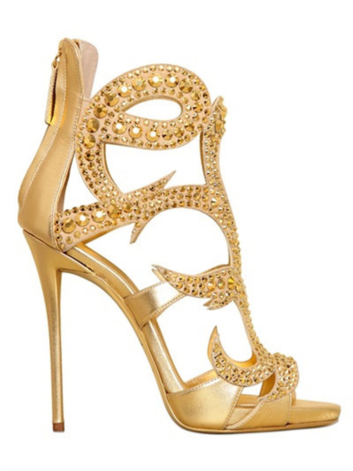 Gold Champagne, Water Diamond, Sandals