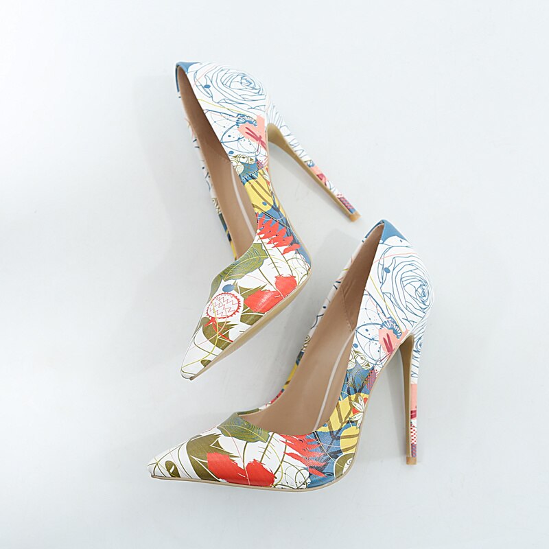 Floral Print Heels