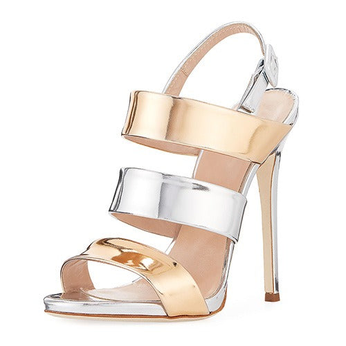 Gold & Silver Sandals