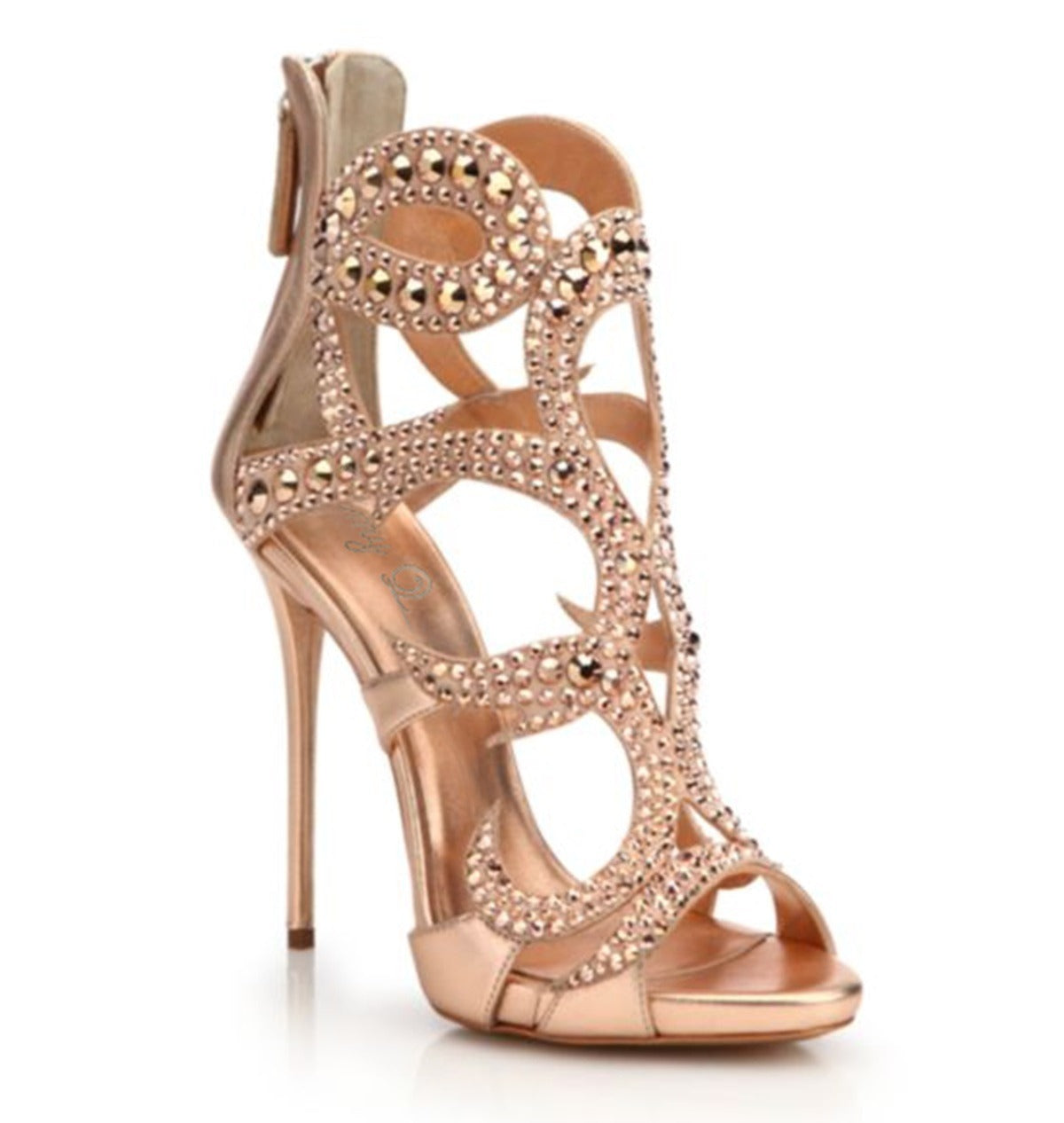 Gold Champagne, Water Diamond, Sandals