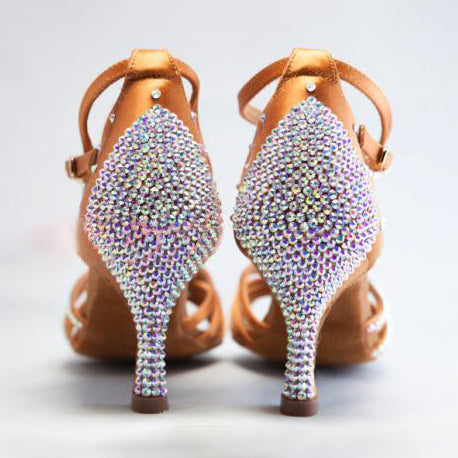 Gold Diamond Latin Shoes